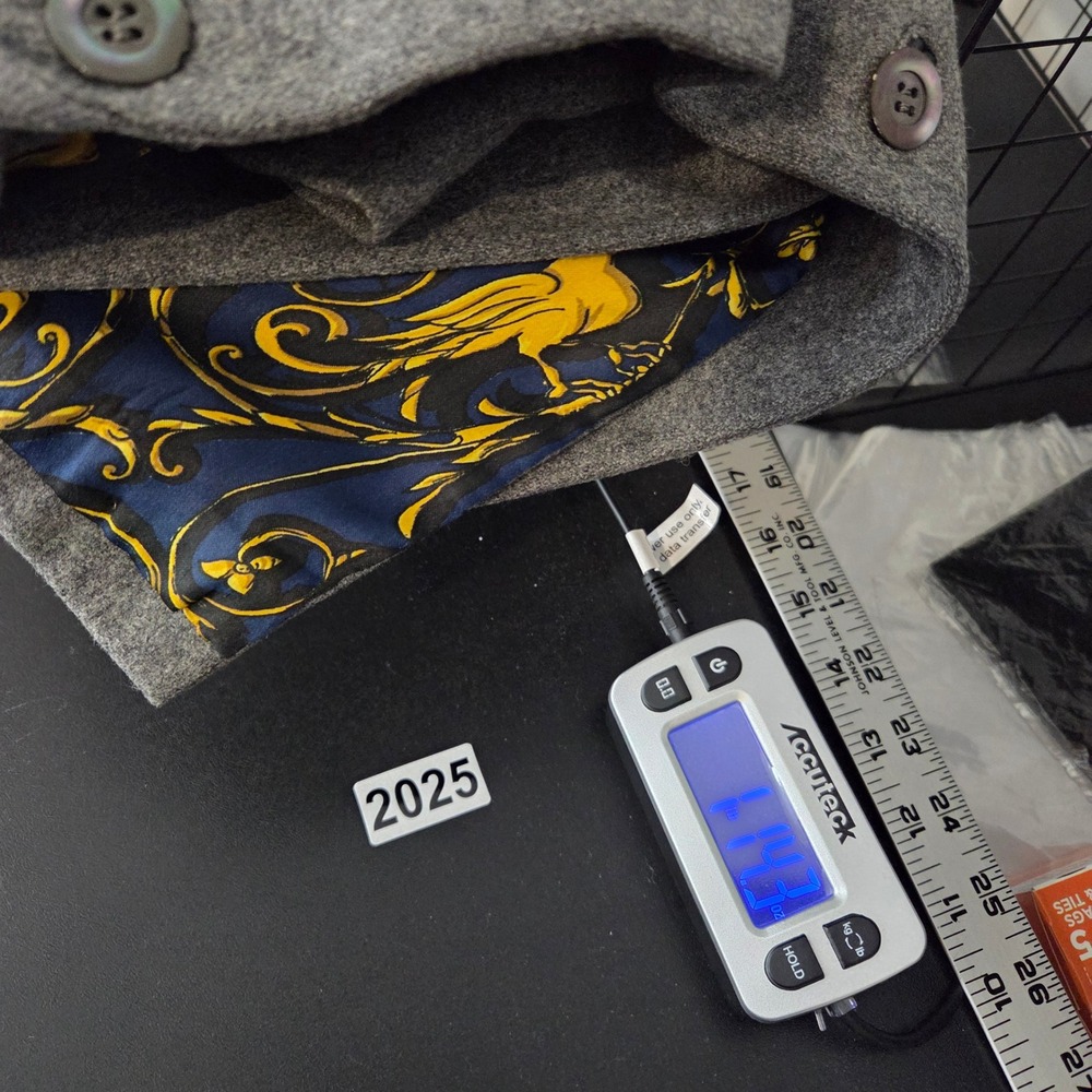 Vintage Cortefiel Mens Gray Wool Blazer Size 40 Moon Sun Lined‎ Celestial - Picture 12 of 14